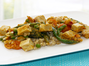 Tofu & Vegetable Satay with Rice