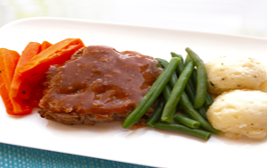 Traditional Meatloaf with Gravy