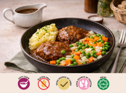 Beef Rissoles & Onion Gravy - NEW