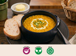 Spiced Carrot & Lentil Soup -NEW